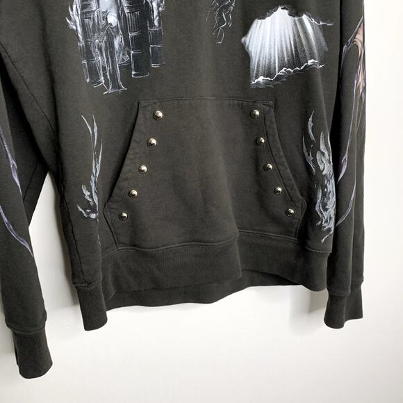 Revenge x Diablo 4 Hoodie Men’s Medium Made In The USA Black Graphic - Picture 2 of 14